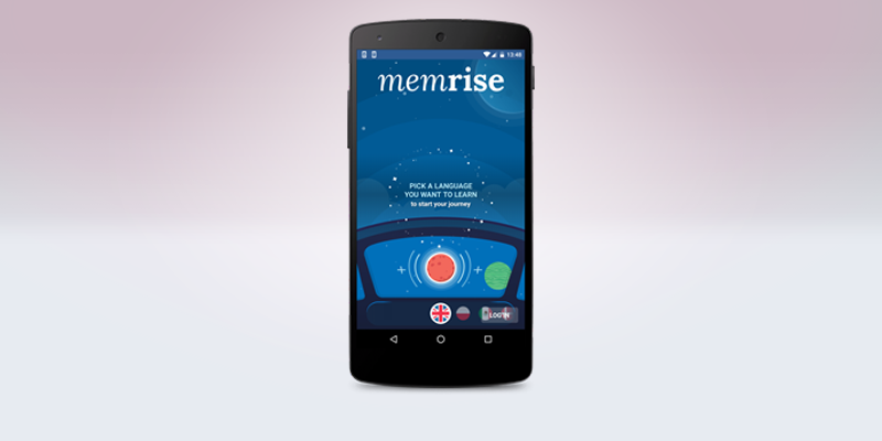 Logo van Memrise op een smartphonescherm